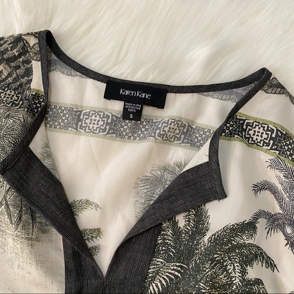 Karen Kane | Safari Print Poncho Shift Dress - Picture 4 of 8